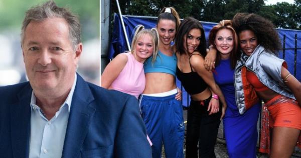 Compilation image of Piers Morgan and the Spice Girls 