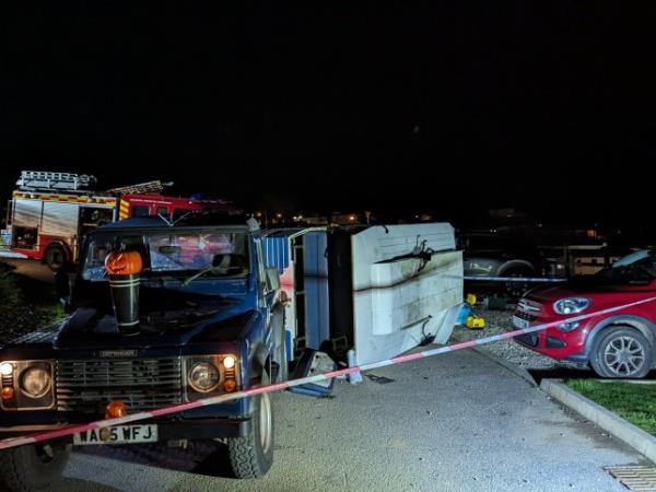 Eight people have been injured after a land train crashed in a Cornwall holiday park. The incident occurred just before 7pm to<em></em>night at the popular tourist hotspot of Tregoad Holiday Park near Looe, Cornwall.