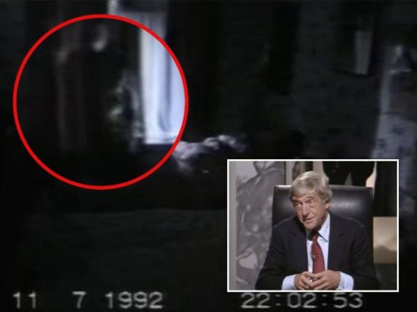 A compilation image of Michael Parkinson and Ghostwatch