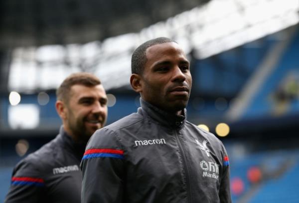 Crystal Palace player Jason Puncheon arrives at the stadium prior to the Premier League match vs Manchester City