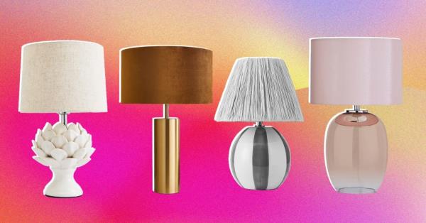 Image of table lamps from Dunelm on a bright background