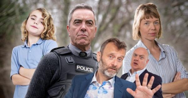 A composite image showing characters from axed BBC shows, including James Nesbitt in Bloodlands