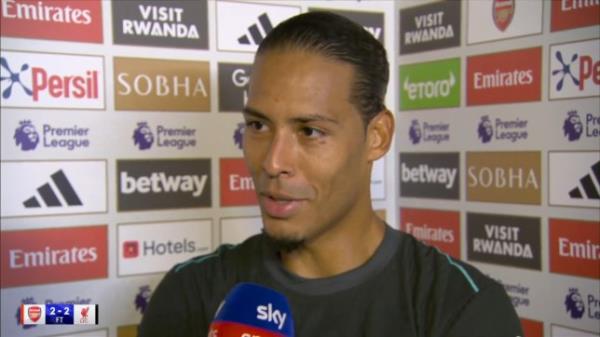 Virgil van Dijk questio<em></em>ned Arsenal's pre-game injury complaints after their 2-2 draw against Liverpool