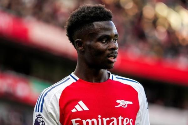 Bukayo Saka an injury doubt for today