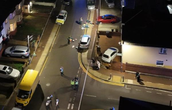 Reports of a multiple stabbing in Centre Road, Dagenham. Large number of police and ambulances on scene