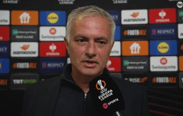 Fenerbahce boss Jose Mourinho speaking after the Man Utd draw