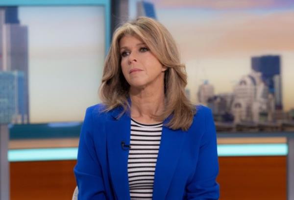 Editorial use o<em></em>nly Mandatory Credit: Photo by Ken McKay/ITV/Shutterstock (14401890ai) Kate Garraway 'Good Morning Britain' TV show, London, UK - 26 Mar 2024