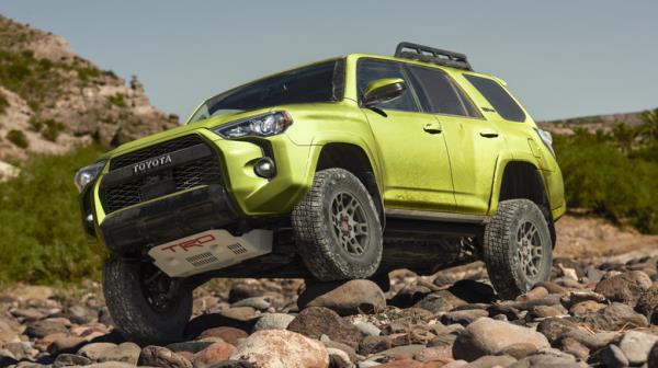 2022 Toyota 4Runner driving on a trail