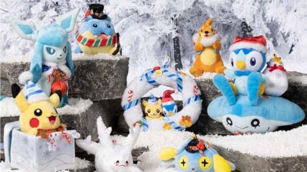 pokemon holiday plush collection