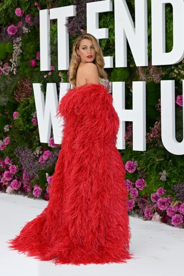 Blake Lively attends the "It Ends With Us" UK Gala Screening at Odeon Luxe Leicester Square on August 08, 2024 in London, England. 