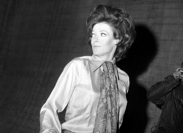 Maggie Smith, the British actress, appears on the stage of the Old Vic in London, on April 8, 1970,