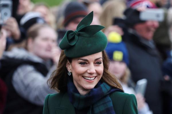 
Catherine, Princess of Wales, smiles as she walks to attend the Royal Family's Christmas Day service at St. Mary Magdalene's church, as the Royals take residence at the Sandringham estate in eastern England, Britain December 25, 2024