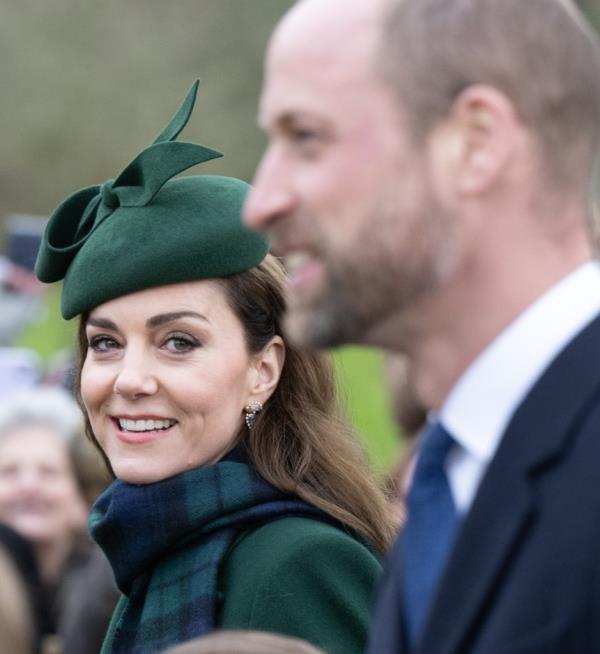 Catherine, Princess of Walesm Prince Louis of Wales, Princess Charlotte of Wales, Prince William, Prince of Wales Prince George of Wales, Mia Tindall and Mike Tindall attend the Christmas Morning Service at Sandringham Church on December 25, 2024 in Sandringham, Norfolk. (Photo by Samir Hussein/WireImage) The British Royal Family Attend The Christmas Morning Service.