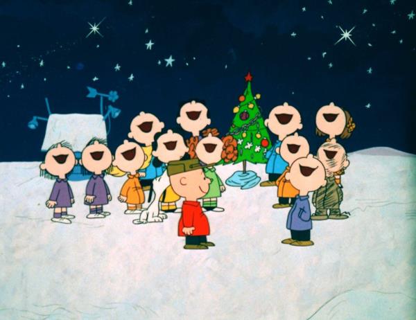 A still from "A Charlie Brown Christmas"