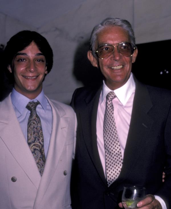 Jeffrey and his father in a 1984 photo.