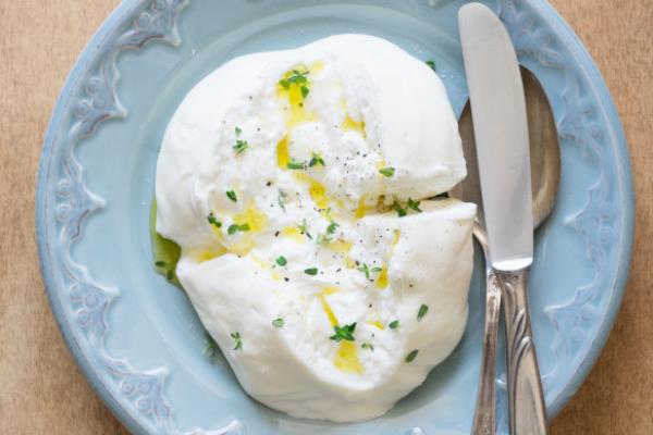 Burrata… aka bland and boring.